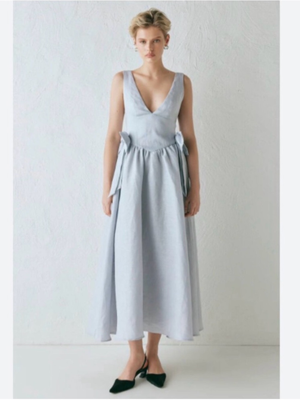 VRG GRL | Daphne Linen Midi Dress